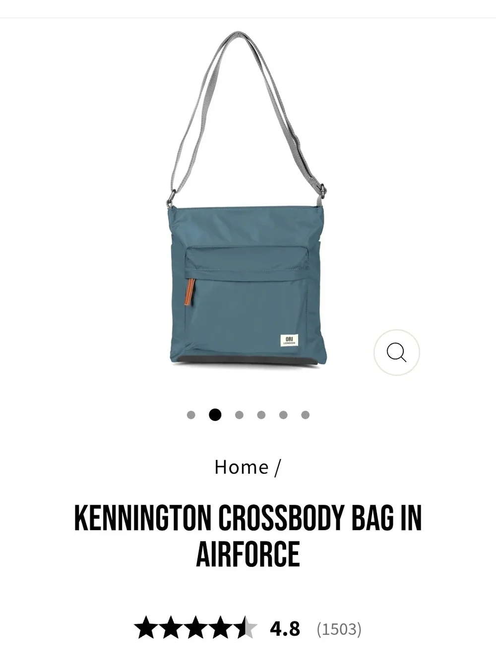 ORI London Kennington Crossbody Bag (Color: Airforce)